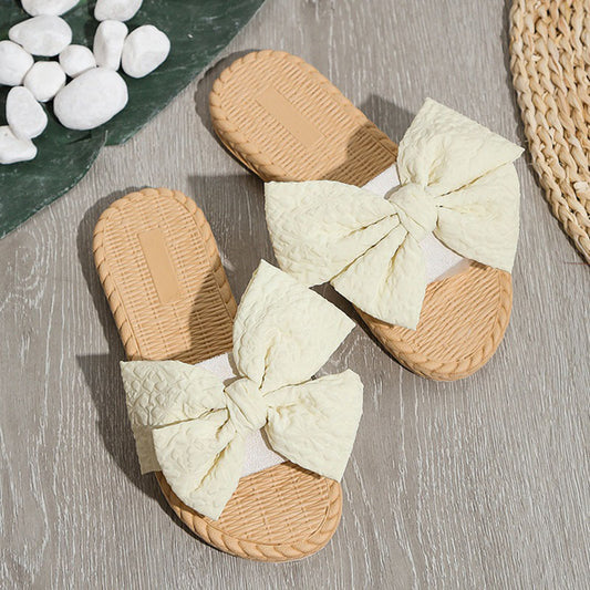 New bow casual flat sandals