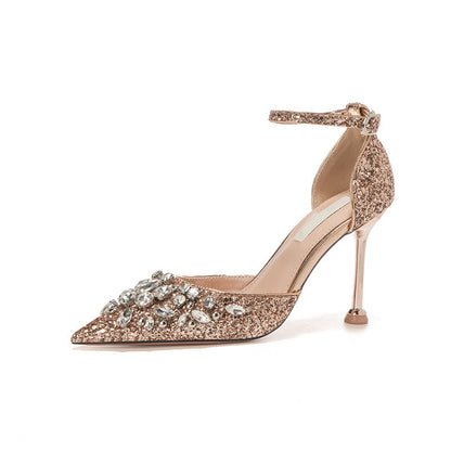 Rhinestone sparkling gleaming sandals