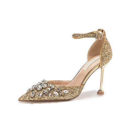 Rhinestone sparkling gleaming sandals