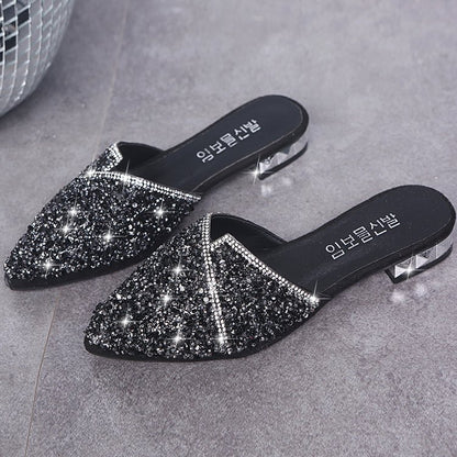 Pause Low Heel Mule Slides