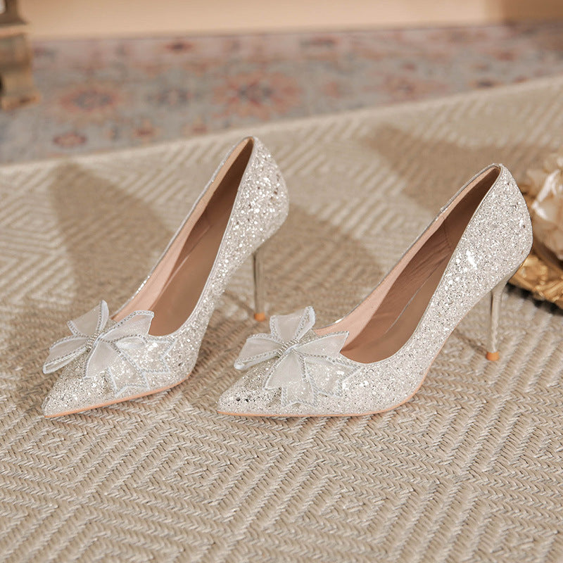 Rhinestone Butterfly Wedding Shoes