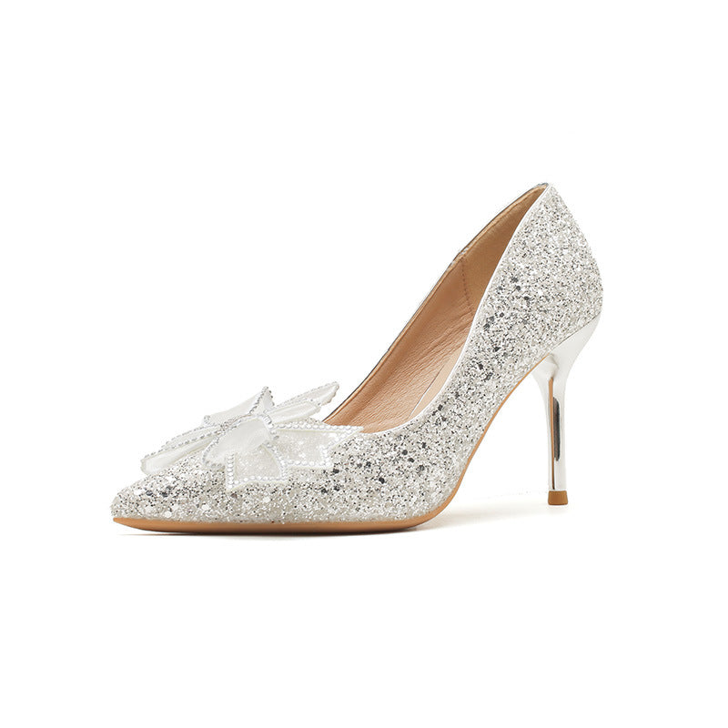 Rhinestone Butterfly Wedding Shoes