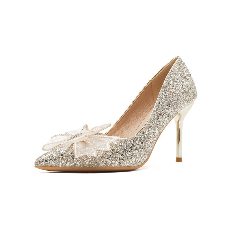 Rhinestone Butterfly Wedding Shoes