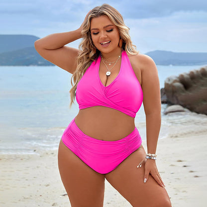 Tummy Control Bathing Suits Modest High Waisted Bikini Sets