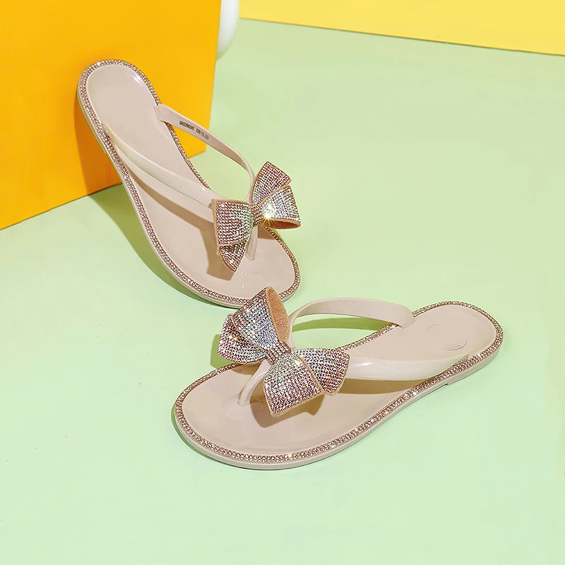 Germani Rhinestone Flat Slides