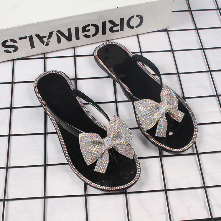 Germani Rhinestone Flat Slides