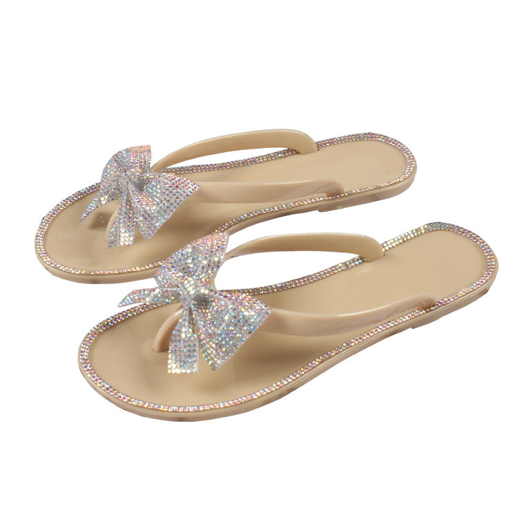 Germani Rhinestone Flat Slides