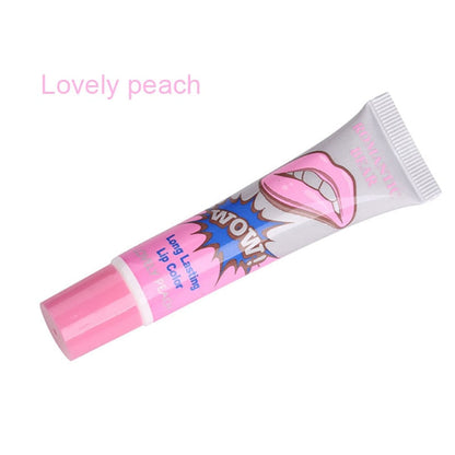 Peel-off liquid lip gloss