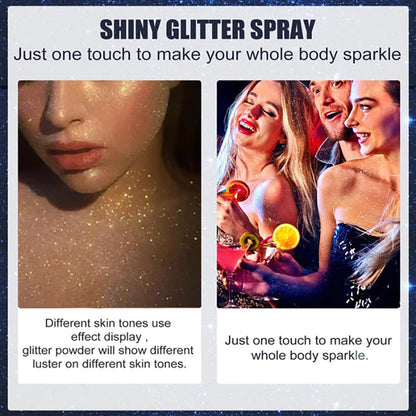 Hot Sale - Waterproof Glitter Spray Stage Party Hair and Clothing