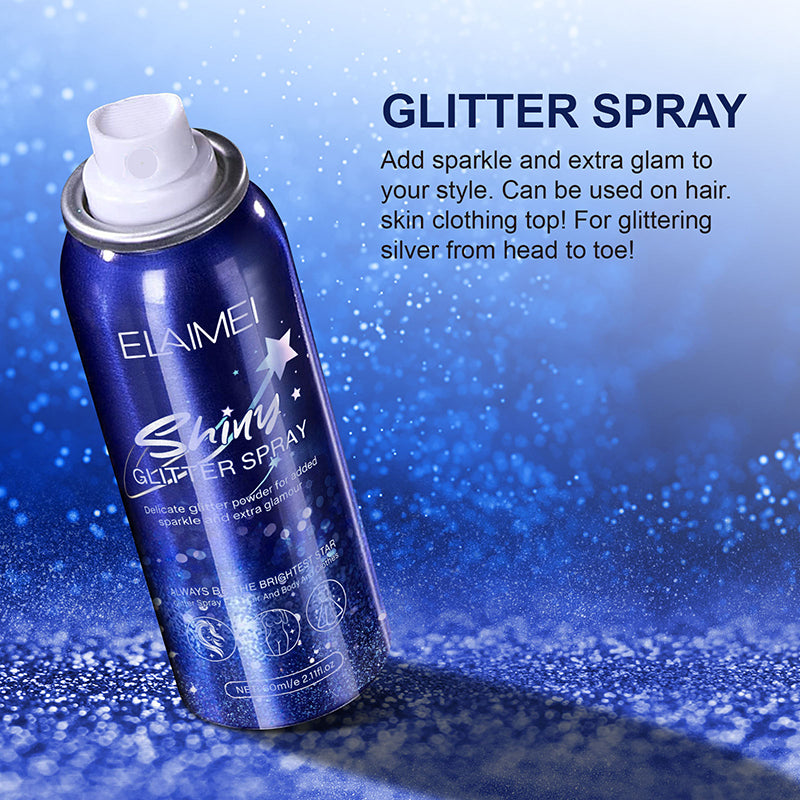 Hot Sale - Waterproof Glitter Spray Stage Party Hair and Clothing