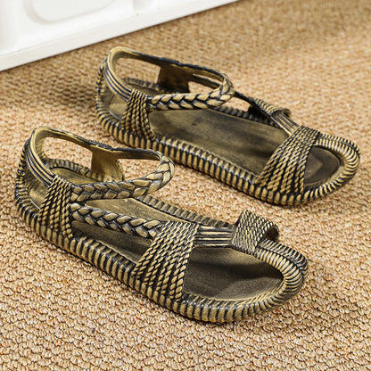 Retro woven outdoor casual shoes