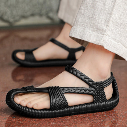 Retro woven outdoor casual shoes