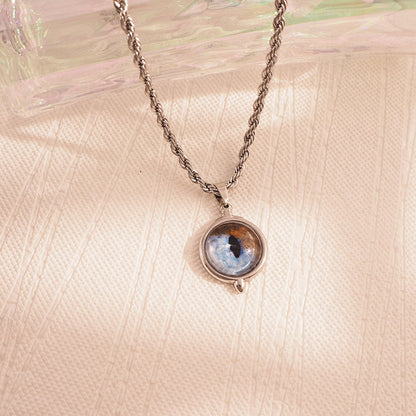 Custom made pet eye necklace