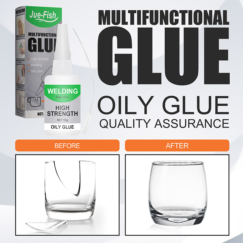 Quick-drying oily glue