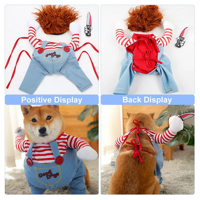 Doll Pet Costume Holding a Knife