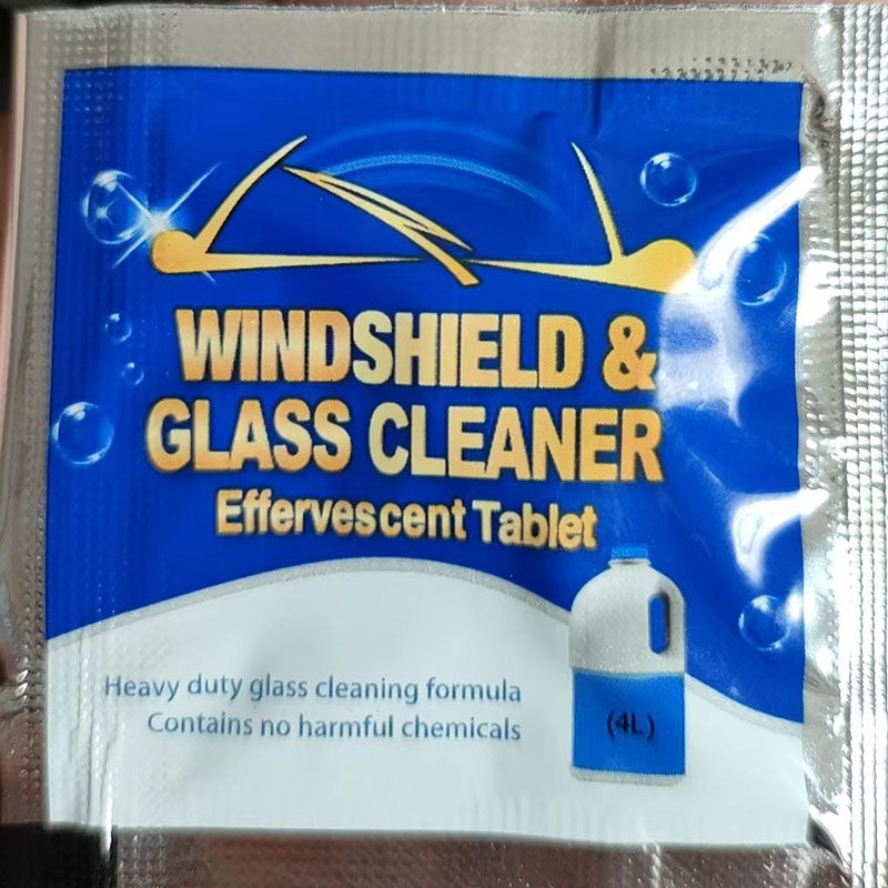 Car glass water effervescent tablets