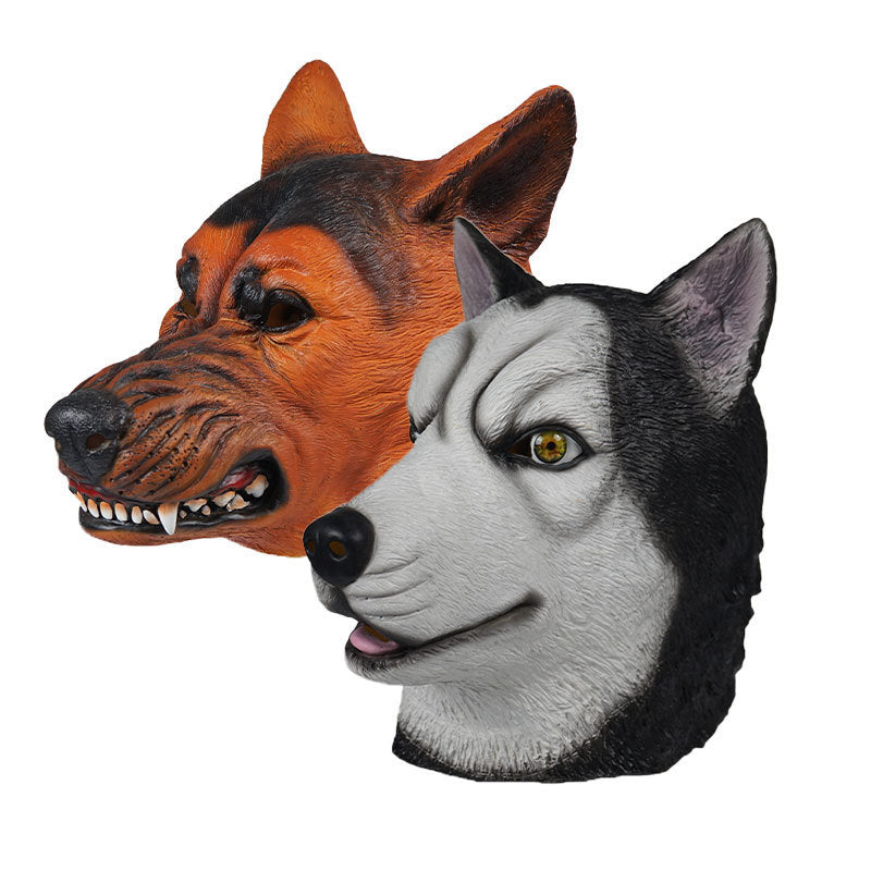 Erha German Shepherd Funny Latex Mask