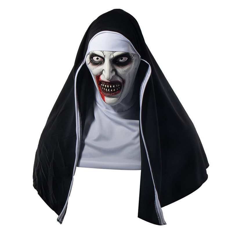 Nun funny latex mask