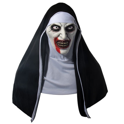 Nun funny latex mask