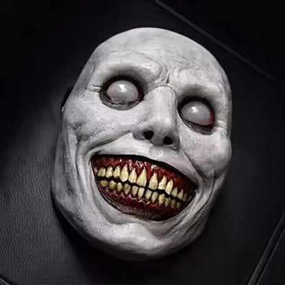 Smiling Exorcist White Eyes Funny Latex Mask