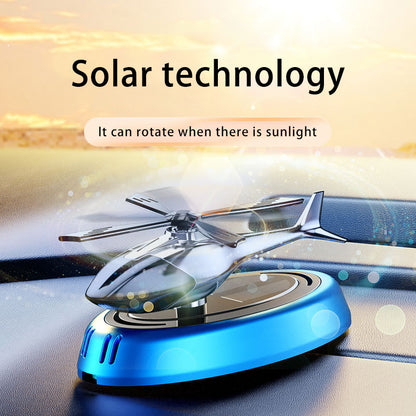 Solar aircraft ornaments car aromatherapy