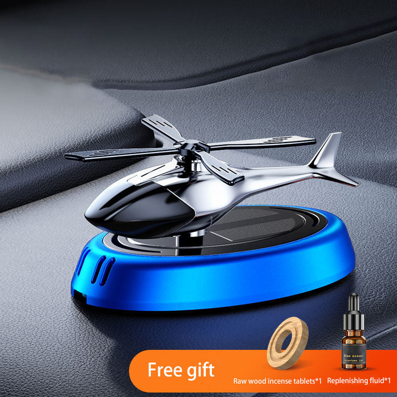 Solar aircraft ornaments car aromatherapy