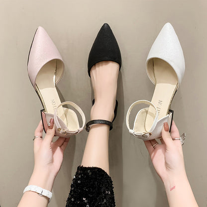 pointed toe wedge sandals