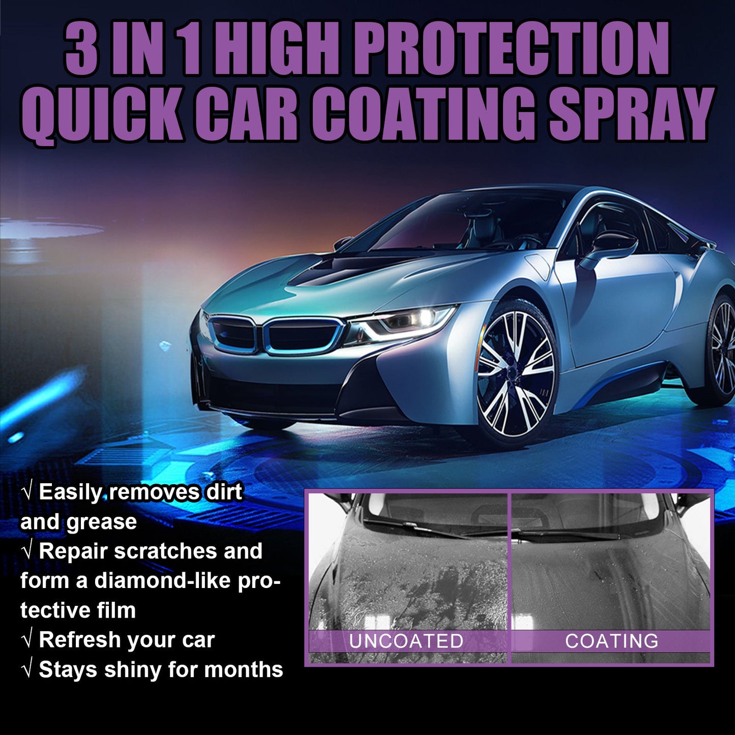 3 in 1 high protection car spray