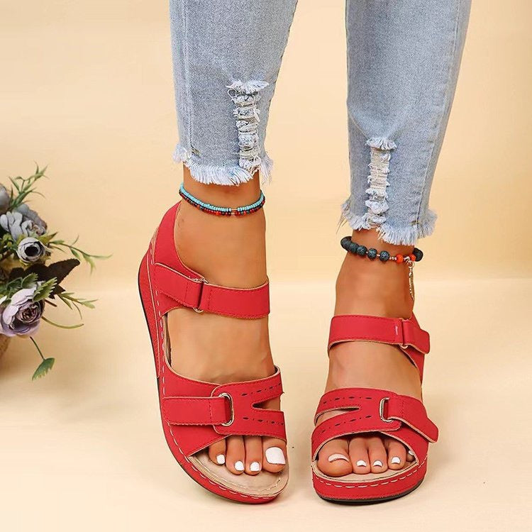 punk wedge sandals