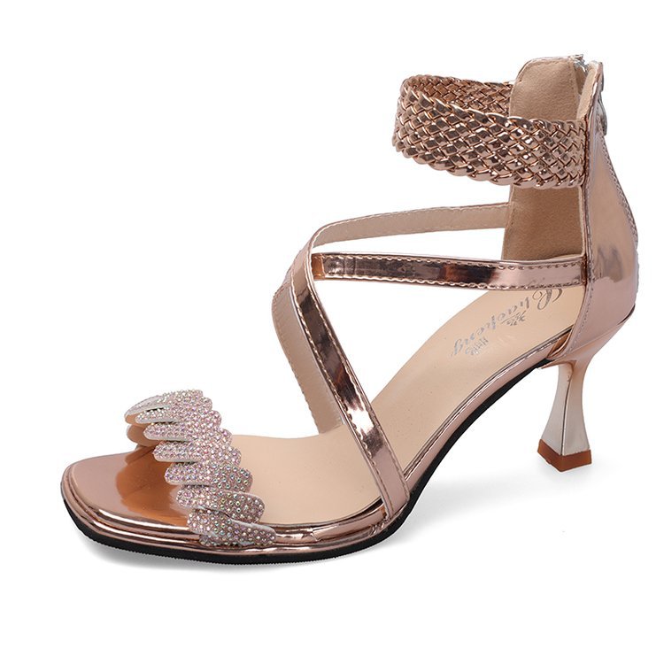 News Ankle Wrap  high heel Sandals