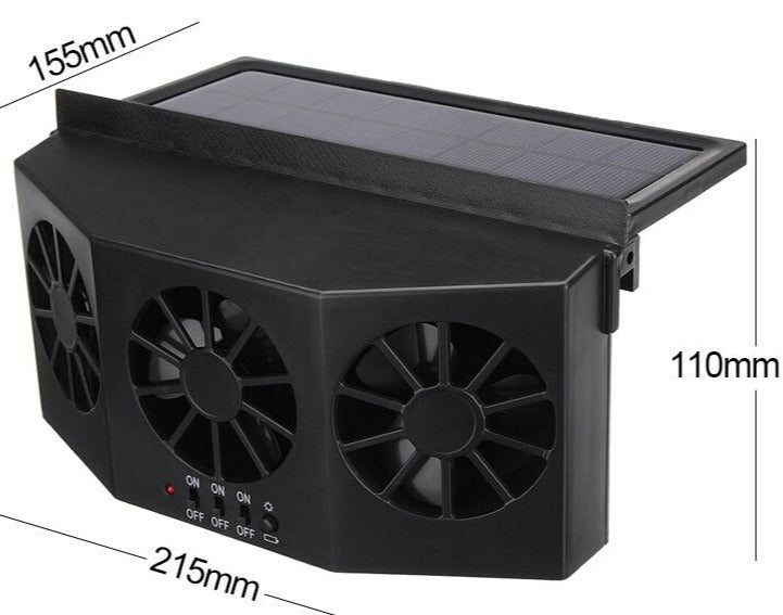 Three-fan ultra-small volume rapid cooling ventilation fan